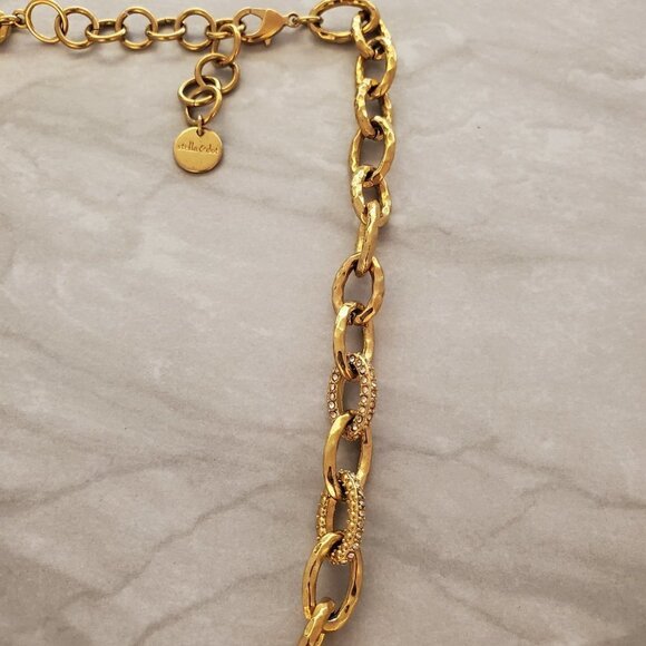 ✨ Stella and Dot Rhinestone Crystal Pave Link Christina Necklace ✨ - Picture 4 of 16